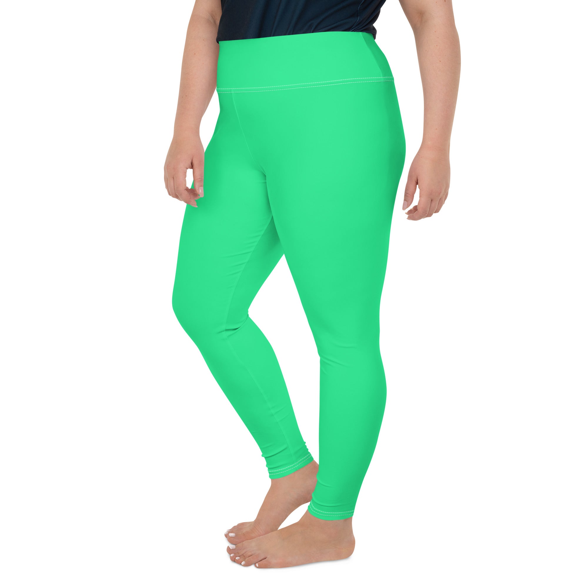 Sea Green Leggings | Plus Size